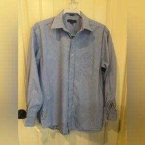 Tommy Hilfiger Blue Long-Sleeve Dress Shirt